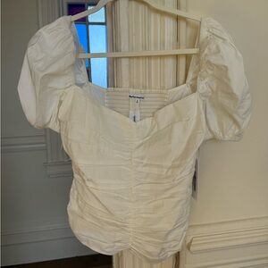 Reformation Radish Milkmaid Top